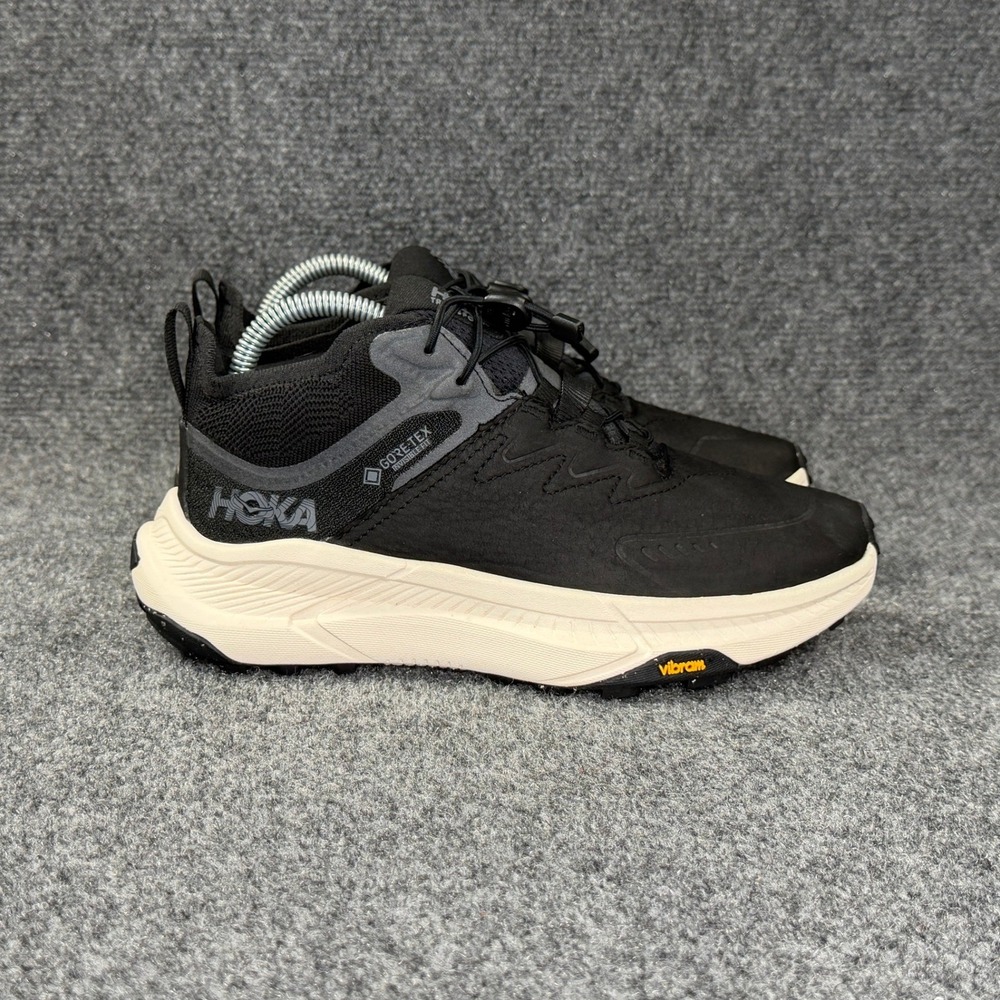 Hoka Transport Chukka GTX Trail Running Shoes Women's 6.5 Black Leather Gore-Tex